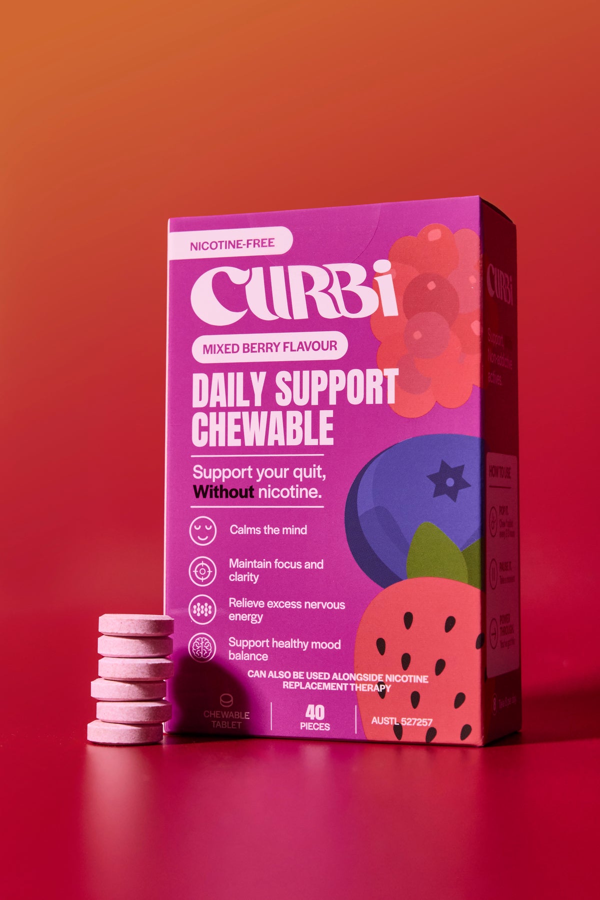 CURBi Mixed Berry Daily Support Chewable