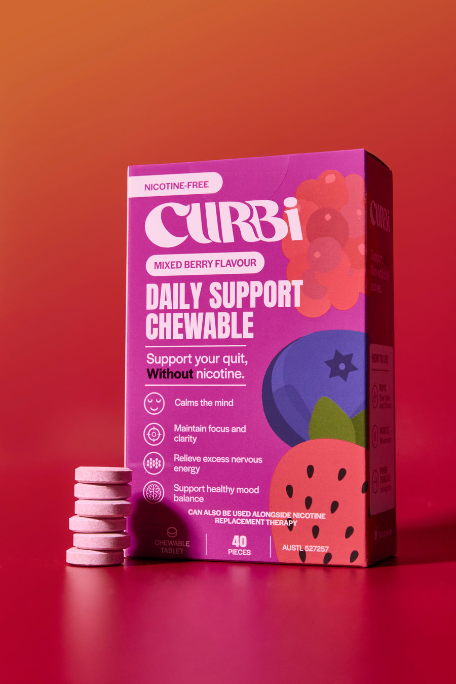 CURBi Mixed Berry Daily Support Chewable